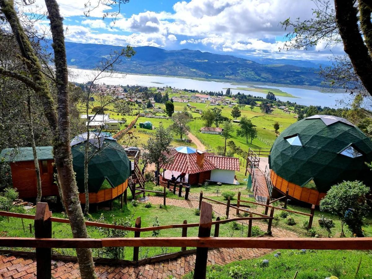 Hotel Glamping Sede Campestre Mirador De Pueblo Viejo Guatavita Exterior foto