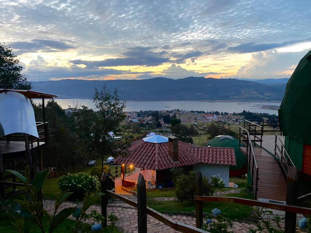 Hotel Glamping Sede Campestre Mirador De Pueblo Viejo Guatavita Exterior foto