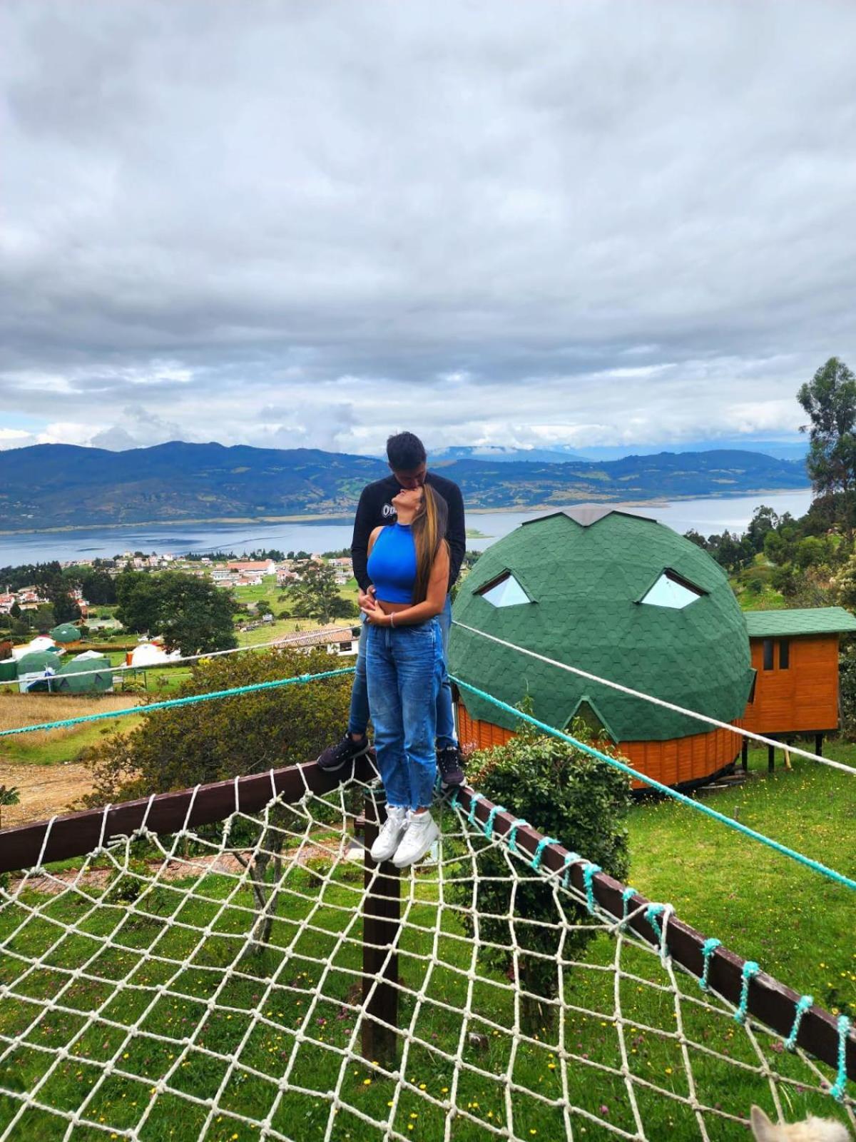 Hotel Glamping Sede Campestre Mirador De Pueblo Viejo Guatavita Exterior foto
