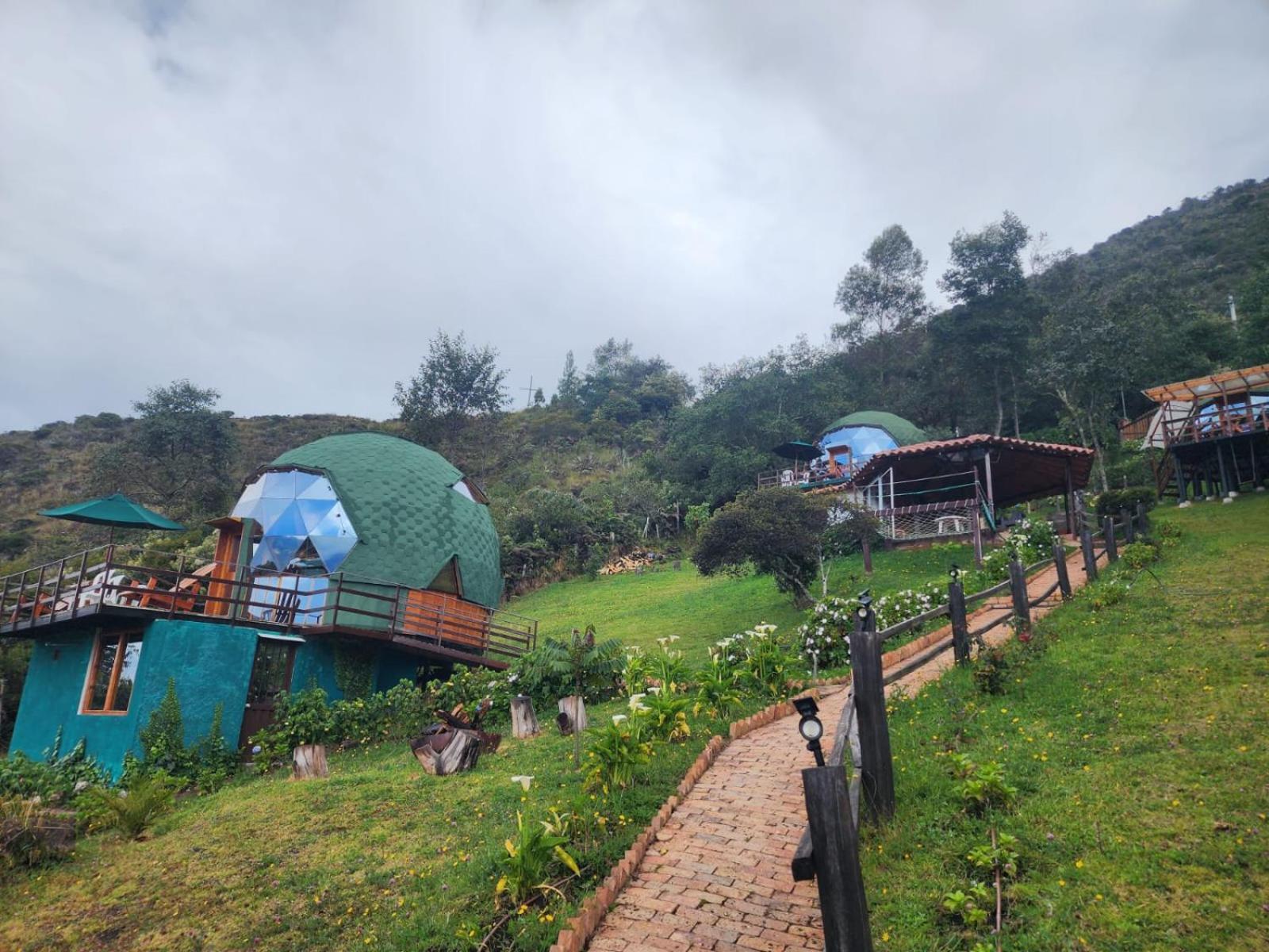 Hotel Glamping Sede Campestre Mirador De Pueblo Viejo Guatavita Exterior foto