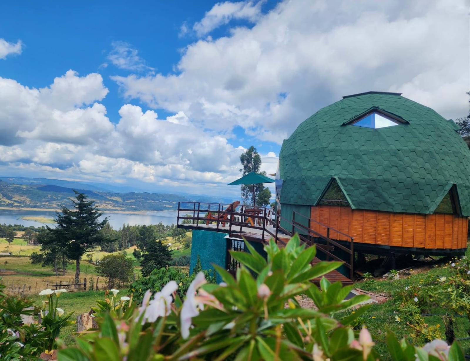 Hotel Glamping Sede Campestre Mirador De Pueblo Viejo Guatavita Exterior foto