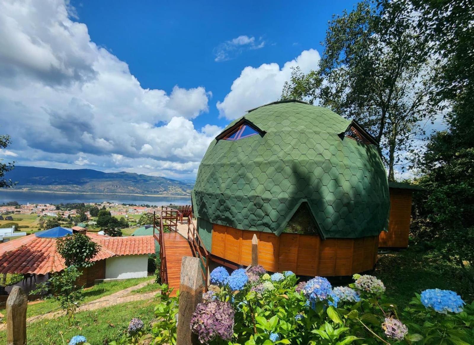 Hotel Glamping Sede Campestre Mirador De Pueblo Viejo Guatavita Exterior foto