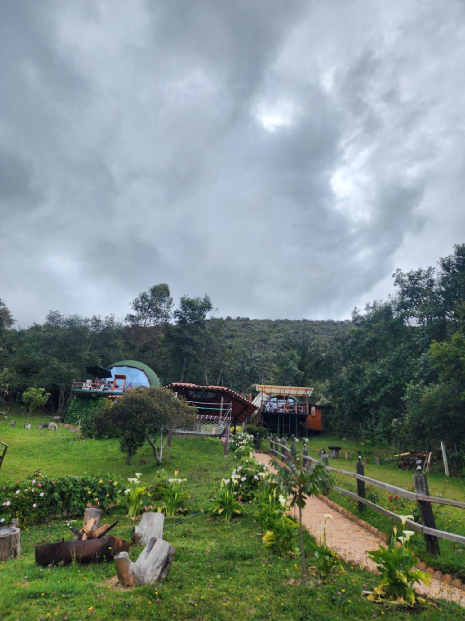 Hotel Glamping Sede Campestre Mirador De Pueblo Viejo Guatavita Exterior foto