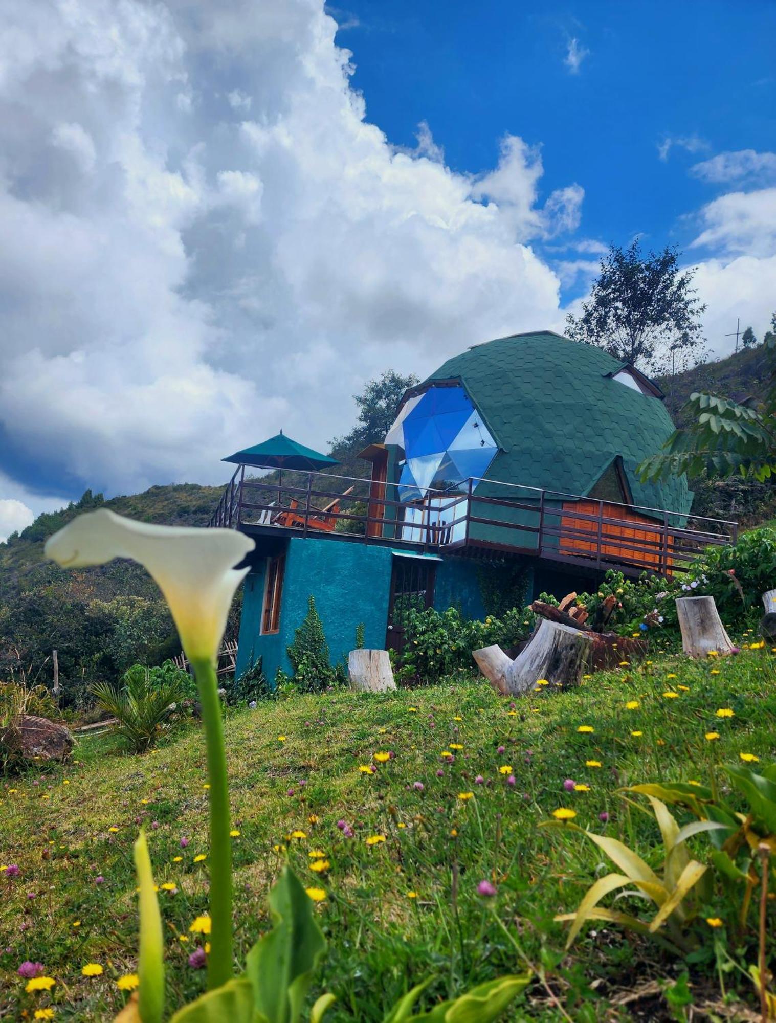 Hotel Glamping Sede Campestre Mirador De Pueblo Viejo Guatavita Exterior foto
