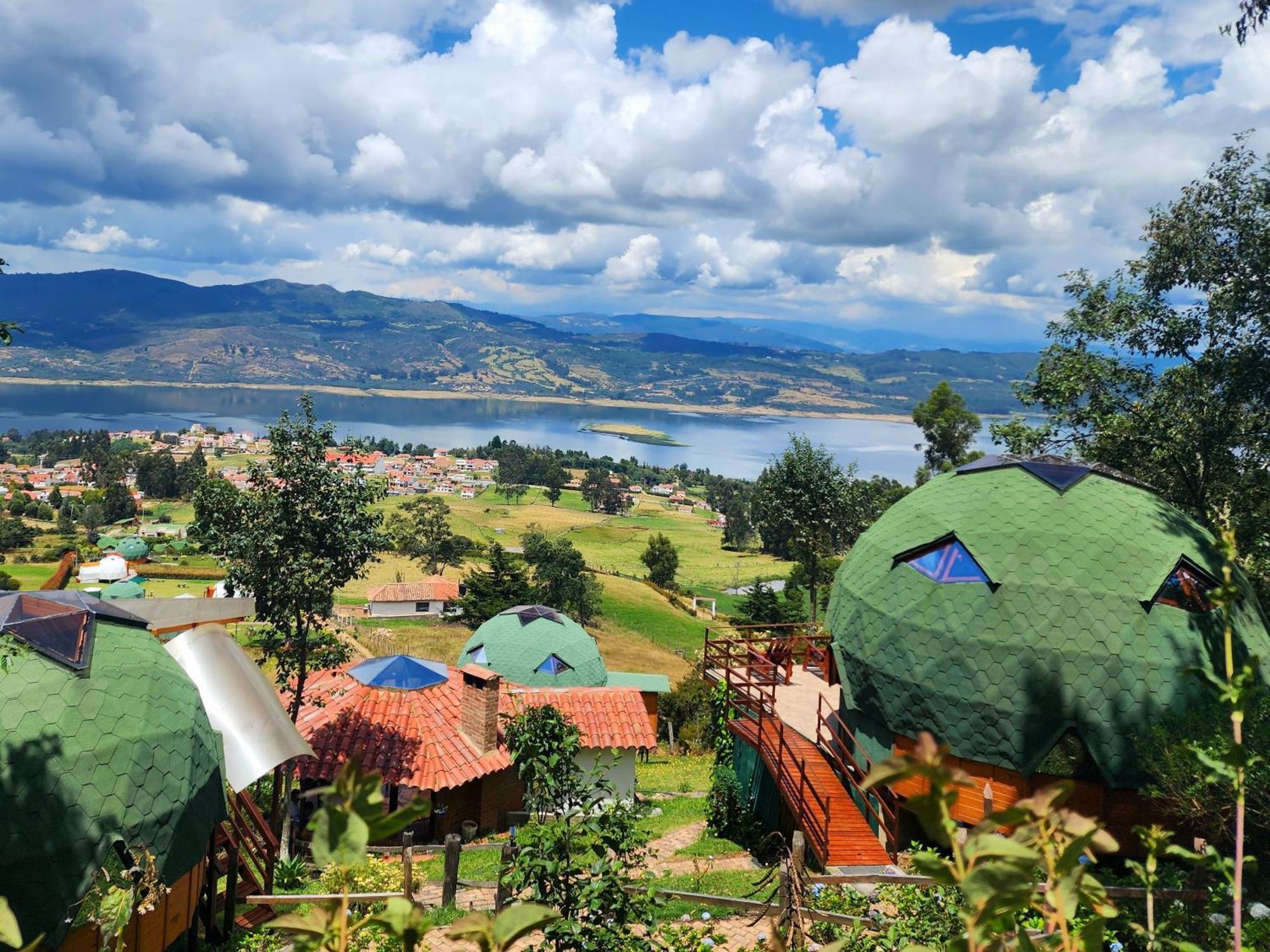 Hotel Glamping Sede Campestre Mirador De Pueblo Viejo Guatavita Exterior foto