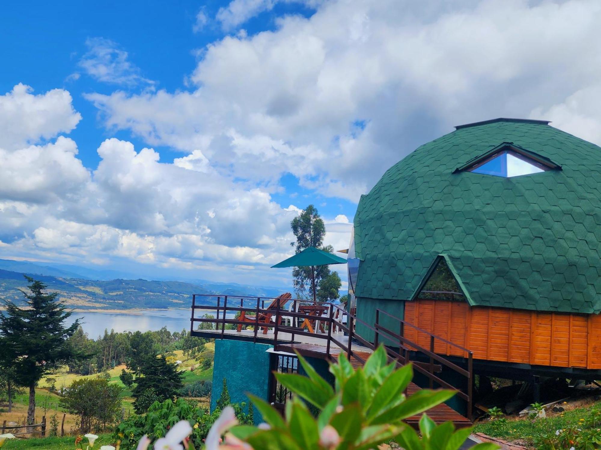 Hotel Glamping Sede Campestre Mirador De Pueblo Viejo Guatavita Exterior foto